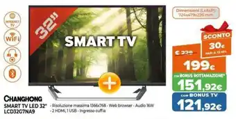 Expert Changhong Smart Tv Led 32" LCD32G7NA9 offerta