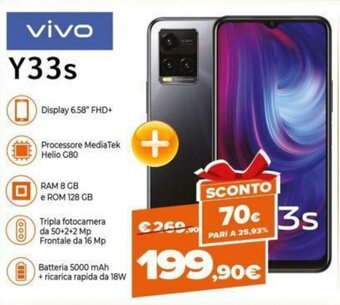 Expert Vivo Y33s offerta
