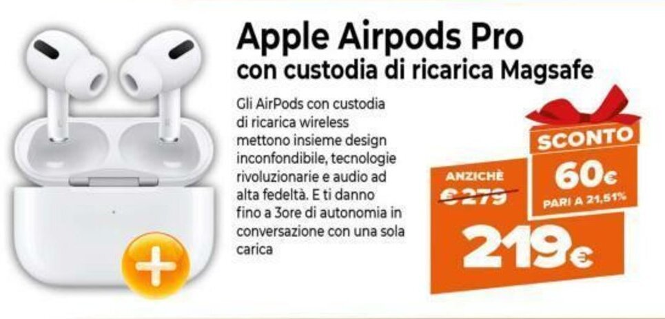 Apple AirPods Pro offerta di Expert