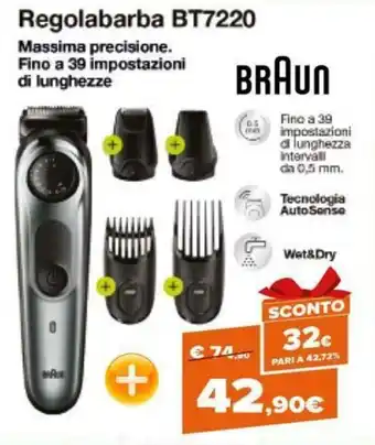 Expert Braun Regolabarba BT7220 offerta