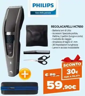 Expert Philips Regolacapelli HC7650 offerta