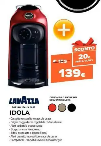 Expert Lavazza Idola offerta
