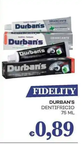 Pilato Durban's dentifricio offerta