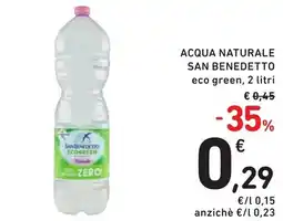 Spazio Conad Acqua naturale san benedetto eco green, offerta