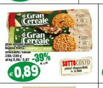 Il Castoro Supermercati Biscotti mulino bianco offerta