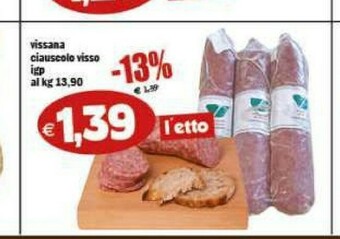 Il Castoro Supermercati Salame offerta