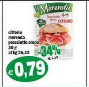 Il Castoro Supermercati Prosciutto crudo offerta
