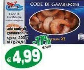 Il Castoro Supermercati Gamberi offerta