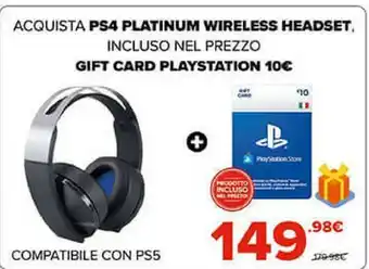 Gold wireless headset ps4 cuffia e auricolare