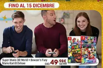 Gamestop Super mario 3d world + bowser's fury standard multilingua switch offerta