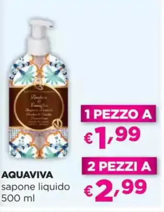 La Saponeria AQUAVIVA sapone liquido offerta