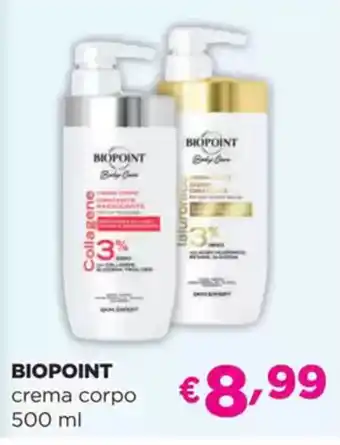 La Saponeria BIOPOINT crema corpo offerta