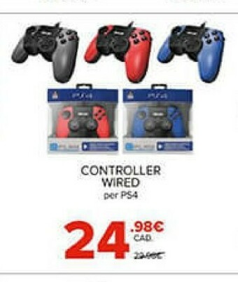 Gamestop Controller dualshock 4 v2 red ps4 offerta