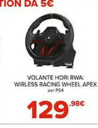 Volante rwa wireless racing wheel apex per ps4