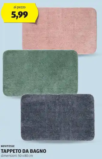 ALDI Novitesse tappeto da bagno offerta
