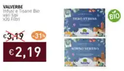 Prezzemolo e Vitale VALVERBE Infusi e Tisane Bio vari tipi offerta