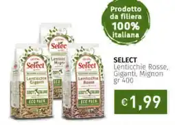 Prezzemolo e Vitale SELECT Lenticchie Rosse, Giganti, Mignon offerta