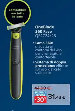 Carrefour OneBlade 360 Face QP2724/23 offerta