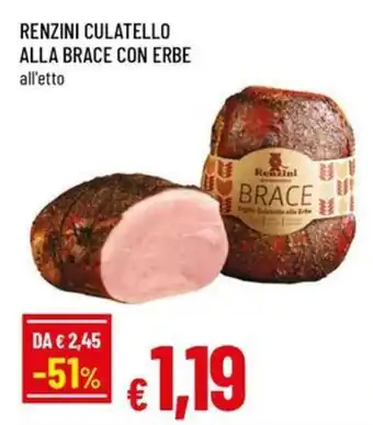 Famila Superstore Renzini culatello alla brace con erbe offerta