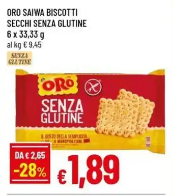 Famila Superstore Oro saiwa biscotti secchi senza glutine offerta