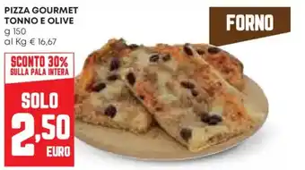Pam Pizza gourmet tonno e olive offerta