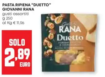 Pam Pasta ripiena "duetto" giovanni rana offerta