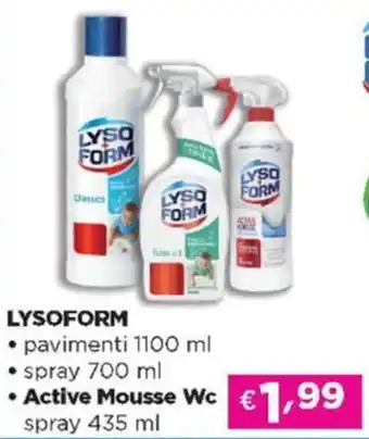 Acqua & Sapone LYSOFORM pavimenti offerta