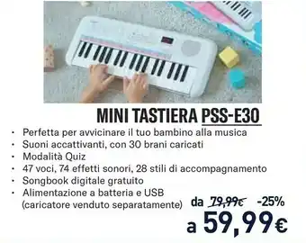 Unieuro Mini tastiera pss-e30 offerta