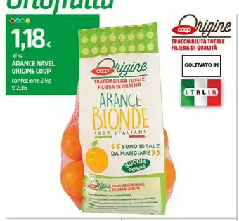Superconti Coop origine arance navel offerta