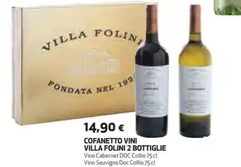 Coop Villa folini cofanetto vini 2 bottiglie offerta