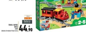 Lego treno a vapore duplo