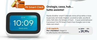Unieuro Mi smart clock offerta