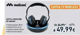 Unieuro Hp comfort cuffia e auricolare cuffie padiglione auricolare nero, blu offerta