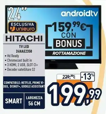 Unieuro Tv led 24hae2350 offerta
