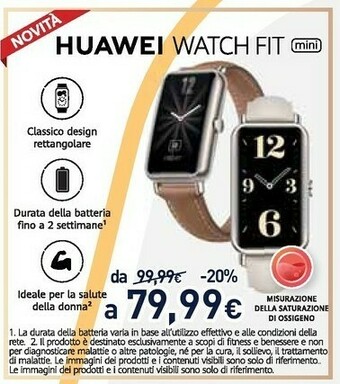 Unieuro Watch fit mini 3,73 cm (1.47") amoled oro offerta