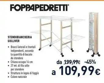 Gulliver stendibiancheria da pavimento nero, bianco