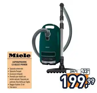 Unieuro Aspirapolvere c3 select power offerta