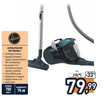 Unieuro Aspirapolvere br71br30011 offerta