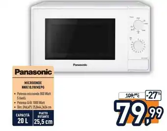 Unieuro Microonde nnk10jwmepg offerta