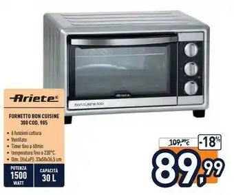 Unieuro Fornetto bon cuisine 300 offerta