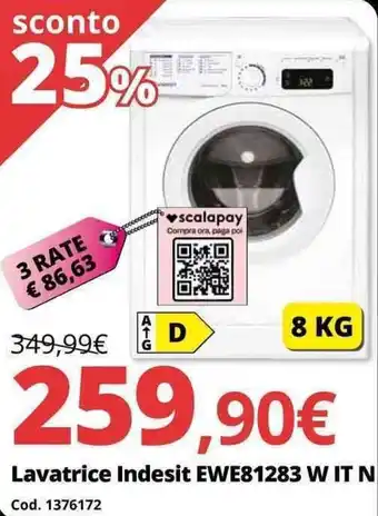 Brico Io Indesit Lavatrice EWE81283 W IT N offerta