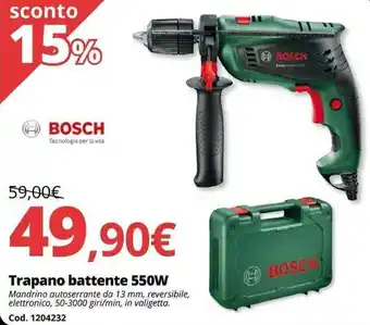 Brico Io Bosch Trapano battente 550W offerta