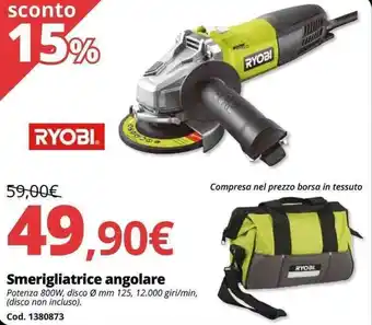 Brico Io Ryobi Smerigliatrice angolare offerta