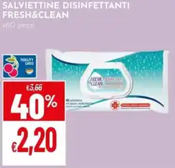 Pan Salviettine disinfettanti FRESH&CLEAN offerta