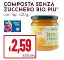 Pan Composta senza zucchero bio PIU' offerta