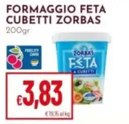 Pan Formaggio feta cubetti ZORBAS offerta