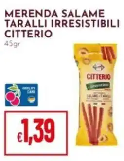 Pan Merenda salame taralli irresistibili CITTERIO offerta