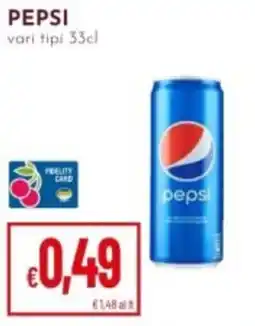 Pan PEPSI vari tipi offerta