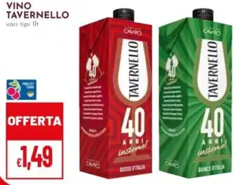 Pan Vino TAVERNELLO offerta