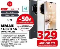 Comet Realme 14 pro 5G smartphone offerta